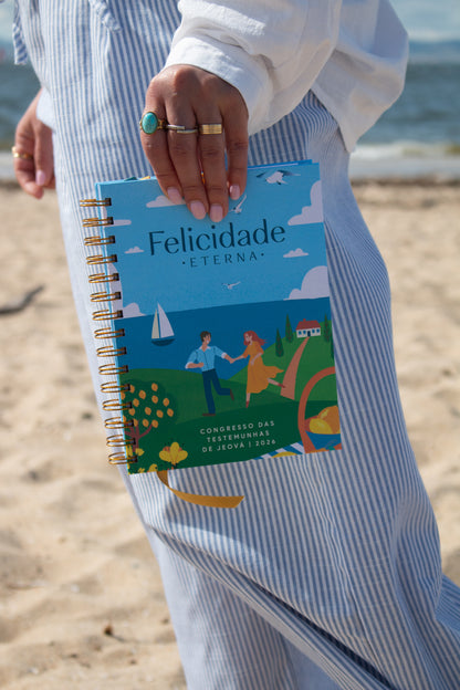 Cadernos do Congresso e Assembleias 2026/2027 – “Felicidade Eterna” | Amore Paper Co.