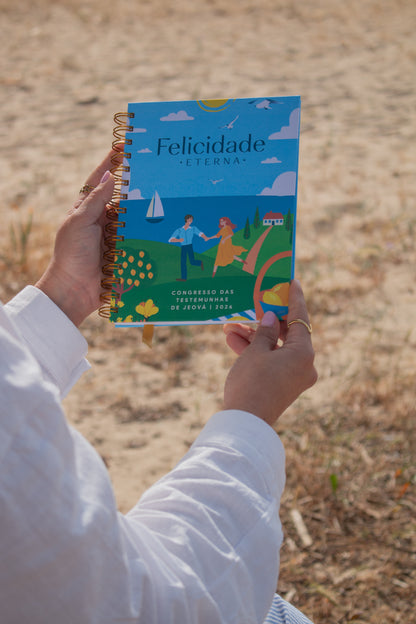 Cadernos do Congresso e Assembleias 2026/2027 – “Felicidade Eterna” | Amore Paper Co.
