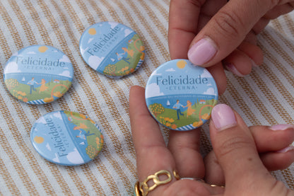 Pins do Congresso 2026 – “Felicidade Eterna” | Amore Paper Co. (Pack 5)
