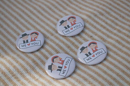 Pins do Congresso 2026 – “Felicidade Eterna” | Amore Paper Co. (Pack 5)