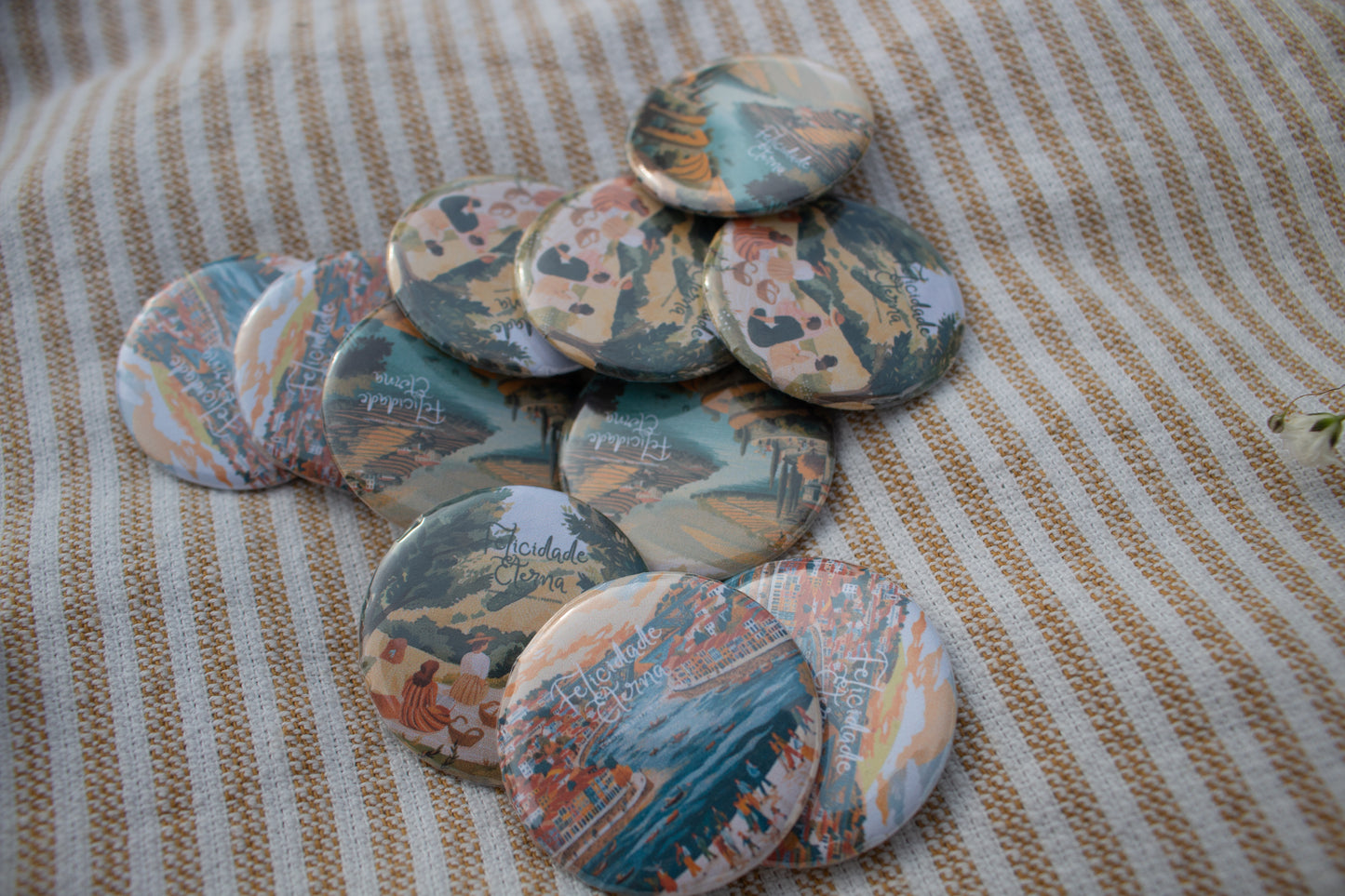 Pins do Congresso 2026 – “Felicidade Eterna” | Amore Paper Co. (Pack 5)
