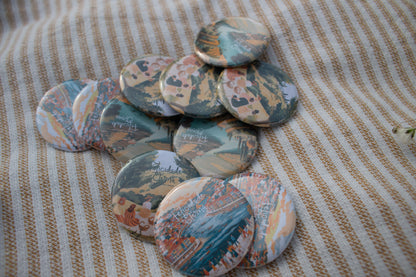 Pins do Congresso 2026 – “Felicidade Eterna” | Amore Paper Co. (Pack 5)