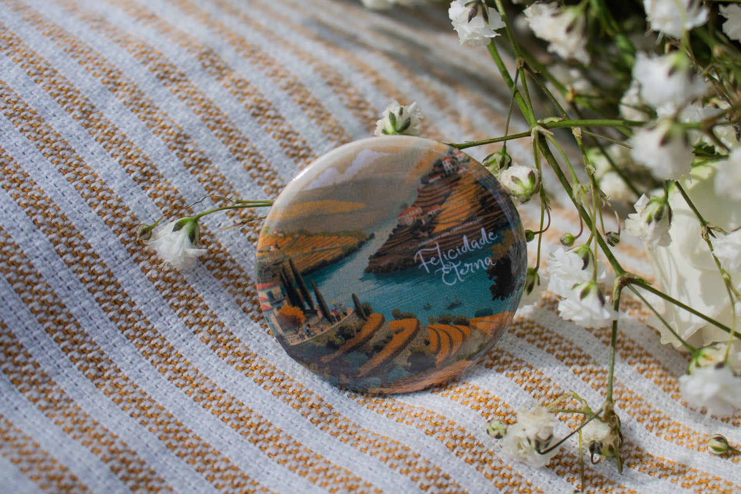 Pins do Congresso 2026 – “Felicidade Eterna” | Amore Paper Co. (Pack 5)