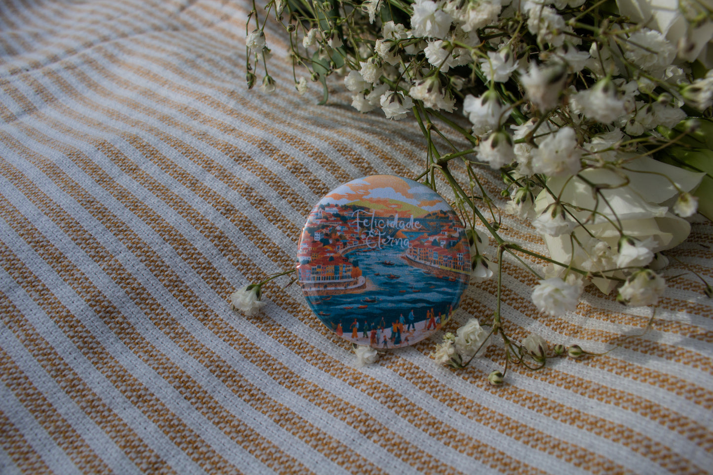 Pins do Congresso 2026 – “Felicidade Eterna” | Amore Paper Co. (Pack 5)