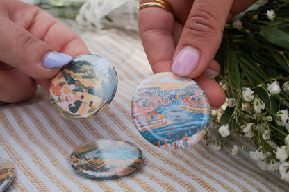 Pins do Congresso 2026 – “Felicidade Eterna” | Amore Paper Co. (Pack 5)